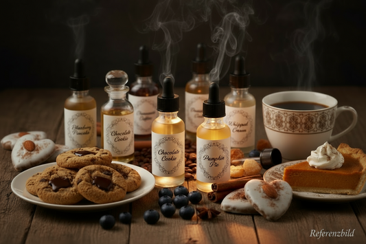 generiere mir ein cooles bild von blueberry pancakes, schokocookies, kaffee, schlagsahne, pumpkinpie und leebkuchen